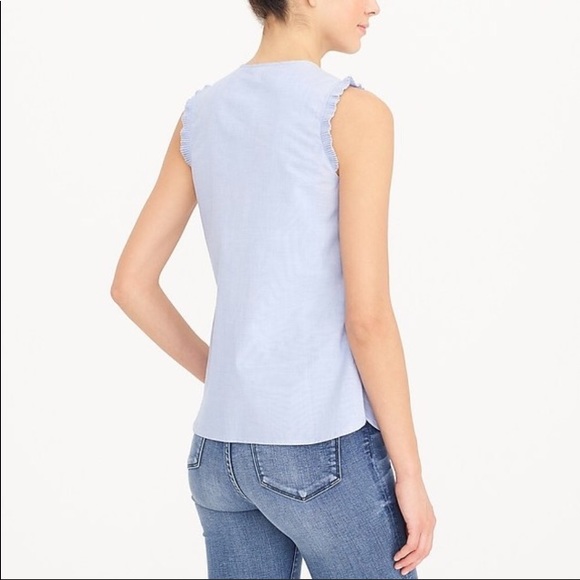 NWT J. CREW RUFFLE TOP - Picture 2 of 7